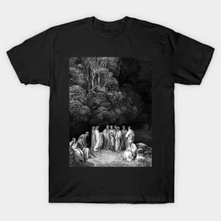 High Resolution Gustave Doré Illustration The Poets in Limbo T-Shirt